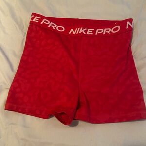 Women’s Red Leopard Nike Pro